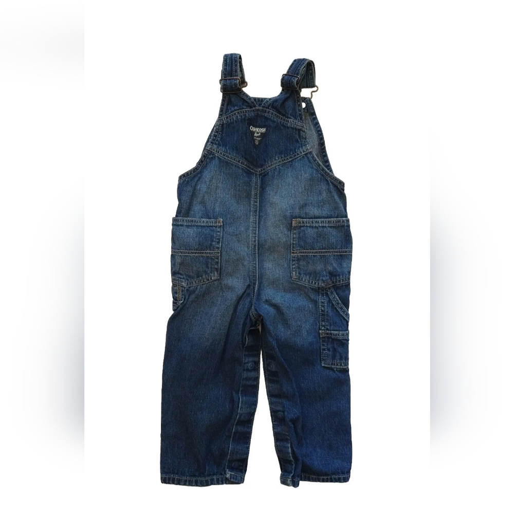 Lot of 2 Branded Boys Blue Jeans Bootcut & Oshkosh B’gosh 18 - 24 Months Cotton - Picture 2 of 16
